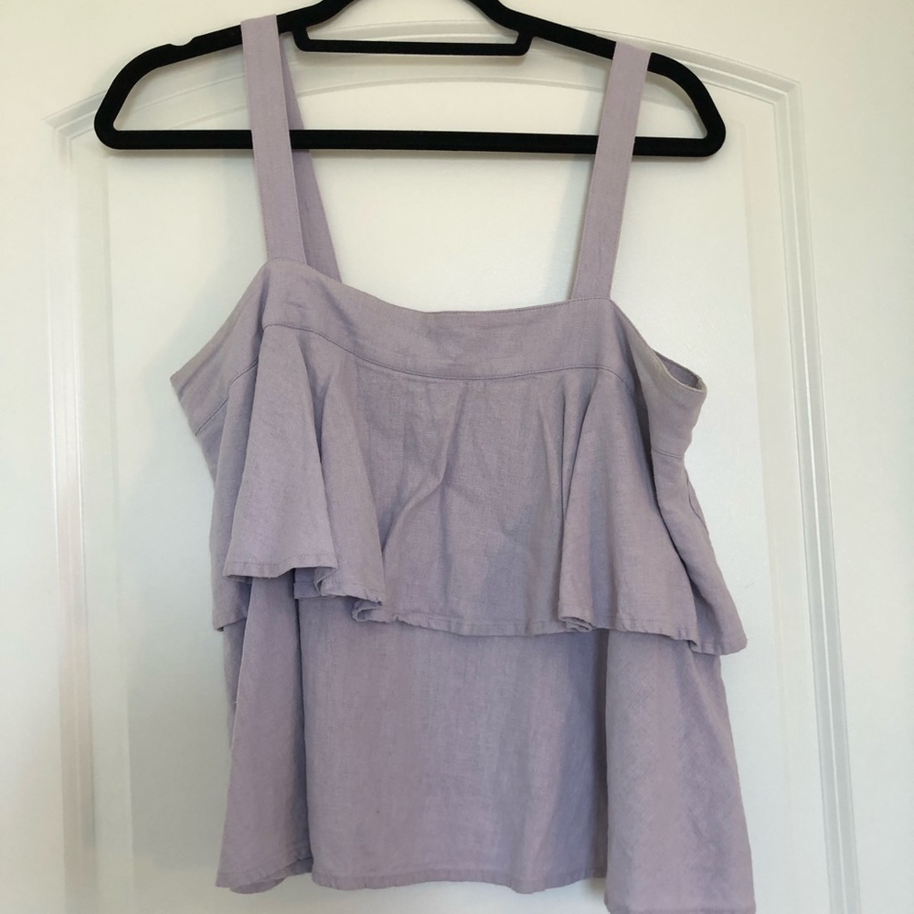 Purple layered tank